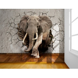 Vinil Adherible, Elefante Rompiendo Pared 2.40 X 1.80 M