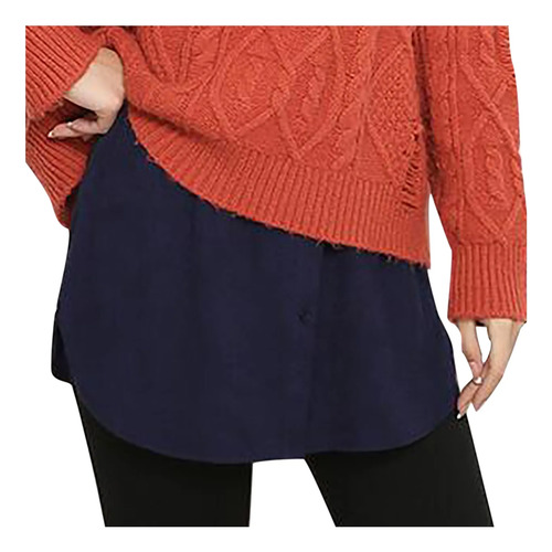 Falda H De Cintura Alta Para Mujer, Camisa Eextender Casual