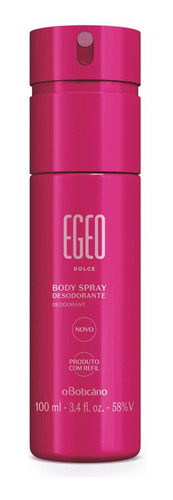 Egeo Desodorante Body Spray Dolce 100ml Versao 8 Pack