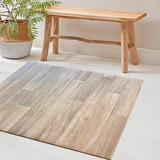 Alfombra Vinilica 100x100 Madera Cocina Baño Pasillo Balcon