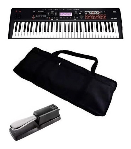 Kit Teclado Korg Kross 2 - 61 Com Bag E Pedal Sustain 