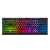 Teclado Gamer Gaming Multifunción Havit  Rgb Kb500l Español