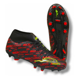 Tenis Futbol Tacos Tachones Union Negro Rojo 3060