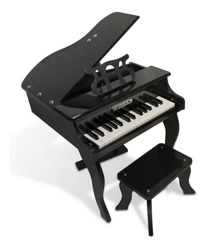 Piano De Cauda Infantil 30 Teclas Turbinho Cor Preto 