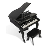 Piano De Cauda Infantil 30 Teclas Turbinho Cor Preto 