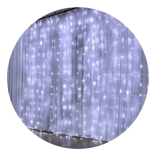 . Cortina Led Luz 200 Led Fixa 3x2 Decorativa Boda