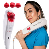 Massageador Elétrico Portátil Pelo Corpo Inteiro Power Live Profissional Branco 220v