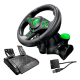 Volante De Vibração Gamer Xbox 360 Ps3 Ps2 Pc Usb 4em1