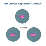 Combo 3 Discos Hookit Trizact P3000/5000/8000 Lija Prepulido
