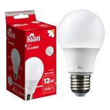 Kit 10 Lampada Led Bulbo Pera 12w E27 Branco Neutro 4000k