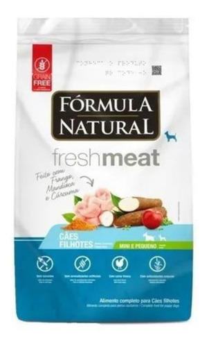 Formula Natural Fresh Meat Filhote Mini Pequeno Ração 7kg