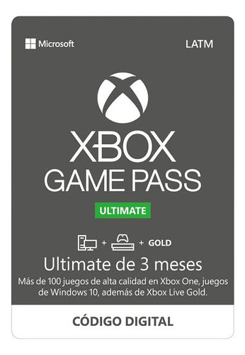 Game Pass Ultimate 3 Meses Código Digital
