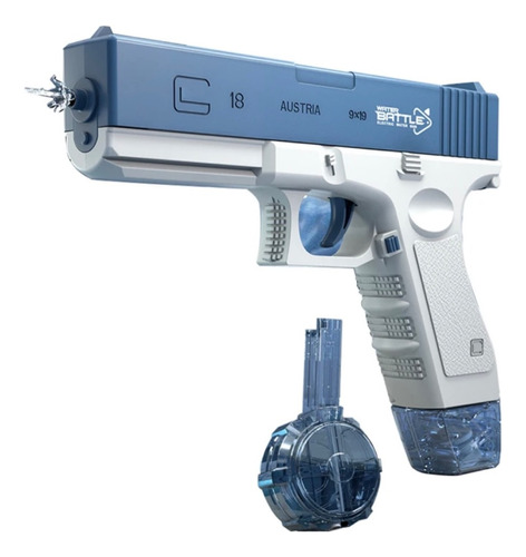 Pistola De Agua Automatica Glock Recargable Tanque Grande