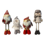 Monos Navideños Patas Largas 45cm Viejo Pascuero Navidad