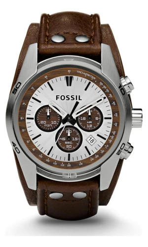 Reloj Fossil Ch2565 Original Hombre Sobrepuesto Pulso Cuero