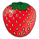 Toalla De Playa Fresa Bigmouth Inc Color Rojo Strawberry