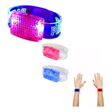 Pulseras Audioritmicas Con Led, Cotillon Luminoso, Led