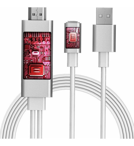 Cable Adaptador Hdmi Para iPhone (convertidor Av 1080p)