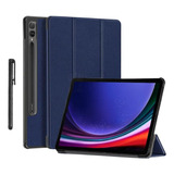 Capa Fechamento Magnético + Caneta Para Galaxy Tab S9 Plus