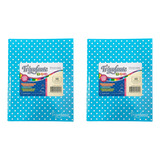 2 Cuadernos Triunfante 123 Lunares Tipo Abc X 50 Hjs Rayadas Color Celeste Lunares