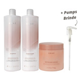 Braé Revival Kit Resgate Shampoo 1l + Cond 1l + Máscara 500g