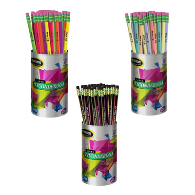 Lápiz De Grafito Dixon Ticonderoga Trendy N°2 Pack C\u002F150 Pzs | Meses sin interés