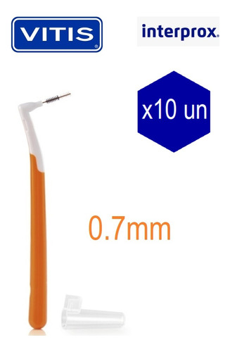 Cepillo Interprox Plus 0.7mm Pack X10 Unidades