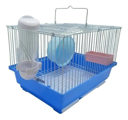 Gaiola Para Hamster Pequena Colorida Com Drinker Chalesco