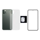 Pelicula 3d + Fibra Verso + Pel Camera Para Todos iPhone 11