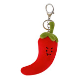 Llavero Creativo Con Colgante De Felpa Angry Chilli Pepper D