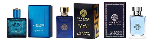 Set Versace Pour Homme Miniaturas 3pz 100% Originales