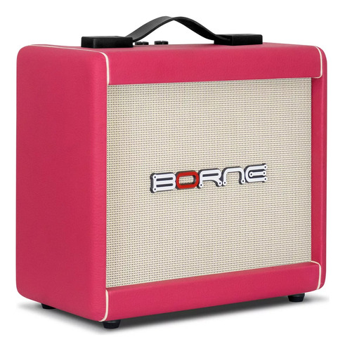 Cubo Amplificador De Guitarra Borne F60 Rosa 15w Bivolt/ Nf