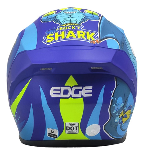 Casco Integral Frankie Shark Diseo Mate Visor Espejo Edge Foto 4
