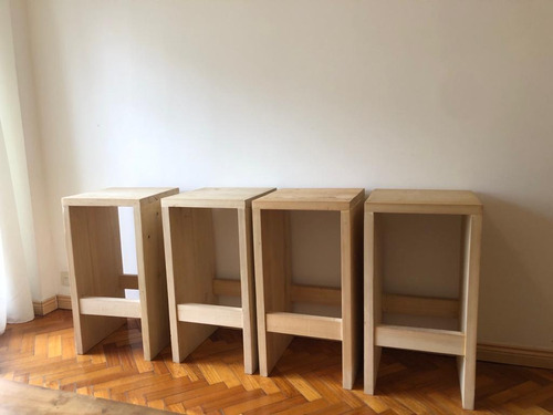 Taburete Banqueta De Madera Maciza De Paraíso (por Unidad)