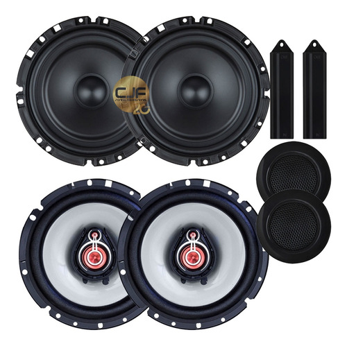 Parlantes Componentes 2 Bomber 6 60w Tweeter 2 Upgrade Cjf