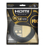 Cabo Hdmi Flat 2.0 Pix 19 Pinos 4k Ultrahd 3d Hdr 5 Metros