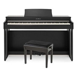 Piano Kawai Cn201 Teclado 88 Tecla Bluetooth Mueble Banqueta Color Negro
