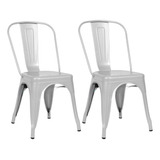 Silla Tolix Reforzada Metalica Apilable X2