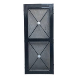 Puerta Reja 90x200 En Metal Desplegado 11x37x71x35x49