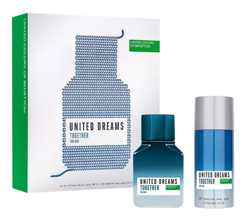Benetton United Dreams Together For Him Perfume Para Hombre Volumen De La Unidad 100 Ml