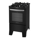 Fogão 4 Bocas Atlas Agile Up Preto Com Mesa De Vidro Bivolt