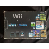 Consola Wii Negro + Cables + Controles + Caja Sin Juegos A