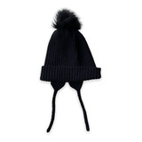 Gorro Negro Con Pompon De Peluche Zara No Cheeky Mimo