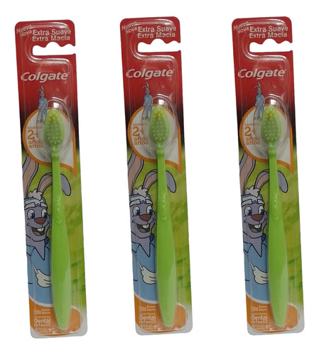 Cepillo Dental Colgate Extra Suave Infantil Color Verde