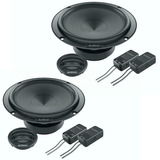 Kit 2 Vias Audison Apk 165p + Coax Apx 6.5 + Subwoofer Aps8r