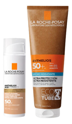 Combo La Roche Posay Anthelios Fps50 Age Correct +leche Corp