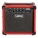 Combo Amplificador Para Guitarra De 2x5in Laney Lx15-red