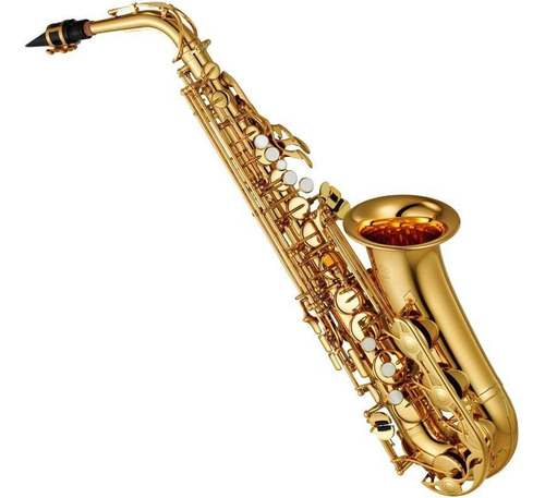 Saxofone Alto Yamaha Yas280 Id Eb Laqueado Dourado Com Case