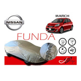 Funda Cubierta Lona Afelpada Cubre Nissan March 2014-18