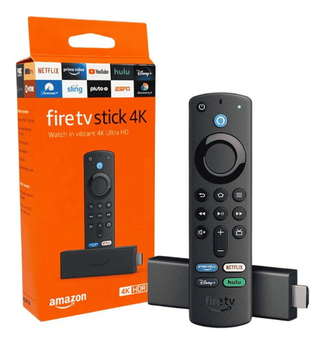 Amazon Fire Tvstick 4k - Black W/remote 2gb Memoria Ram 2024